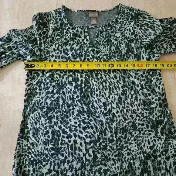 Chicos leopard print top size 1 - Picture 5 of 7